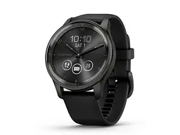 Смарт-годинник Garmin Vivomove Trend Slate S. Steel Bezel with Black Case and S. Band (010-02665-00)