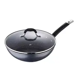 Вок з кришкою MasterPro Home edition, 28 см (BGMP-3289-BK)