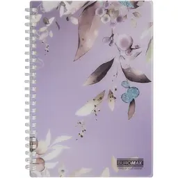 Зошит для записів Buromax Lilac Arabeski А5 80 аркушів сливовий (BM.2587-48)