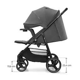 Прогулянкова коляска Kinderkraft Trig 3 Tray Grey (KSTRIG03GRY000T) - мініатюра 3