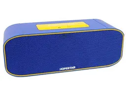 Бездротова акумуляторна колонка Bluetooth акустика Hopestar P8 синя - мініатюра 2