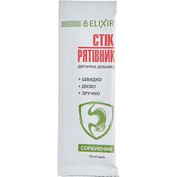 Дієтична добавка Elixir Стік-рятівник сорбуючий з діоксидом кремнію 100 мл (10 шт. x 10 мл) - мініатюра 2