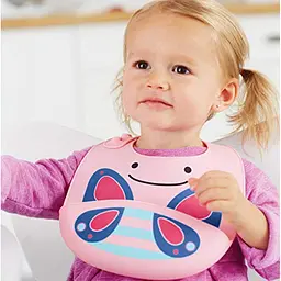 Нагрудник Skip Hop Zoo Метелик рожевий (232202) - мініатюра 3