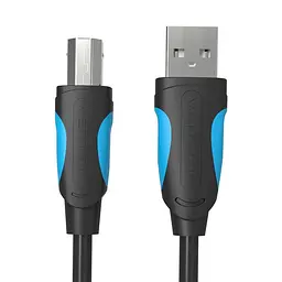 Кабель до принтеру Vention USB A Male - B Male Print 2m Black (VAS-A16-B200) - мініатюра 2
