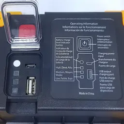 Акумуляторний LED прожектор IP 65 світлодіодний ліхтар COB 4см. з Power Bank - мініатюра 8