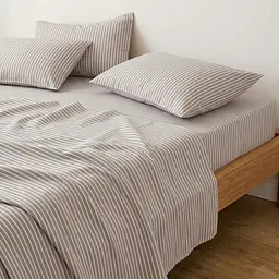 Простирадло на резинці з вареної бавовни 200х220х30 CASHMERE STRIPE COSAS (2200000050144) - мініатюра 3