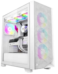 Корпус PcCooler C3D510 ARGB Tempered Glass White (C3D510 WH ARGB) Без БП