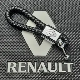 Стильний шкіряний брелок з логотипом Renault - мініатюра 2
