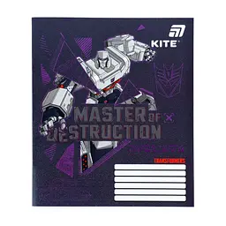 Зошит Kite Transformers, 12 аркушів, коса лінія (TF26-235), в асортименті - мініатюра 3