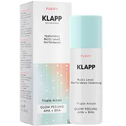 Комплексний пілінг Klapp Multi Level Performance Purify Triple Action Glow Peeling With AHA + BHA для сяяння шкіри 30 мл - мініатюра 2