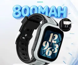 Розумний дитячий годинник Lemfo KT41 з GPS трекером і 4G SIM-карткою Смарт-годинник для дитини камерою, прослушкою, 16 Гю памʼятю та YouTube, TikTok і Viber До 5 днів роботи Синій - мініатюра 5