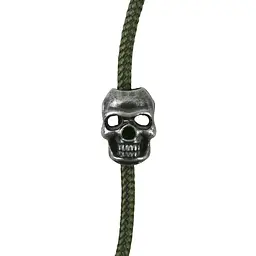 Стопери для шнурка Kombat UK Skull Cord Stoppers 10 шт Срібло (1000-kb-scs-slv)