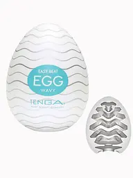 Мастурбатор яйце Tenga EGG Babydoll Універсальний.. Бірюзовий EGG-001 - мініатюра 2
