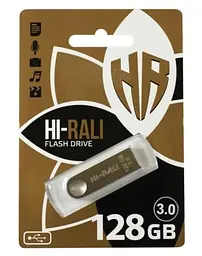 Флеш-накопичувач USB 128Gb Shuttle, Silver, USB 3.0 (HI-128GB3SHSL) Hi-Rali teh0029072