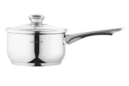 Ківш Ardesto зі скляною кришкою Gemini Gourmet Spoleto 1.6л нержавіюча сталь kuh0014710 - мініатюра 4