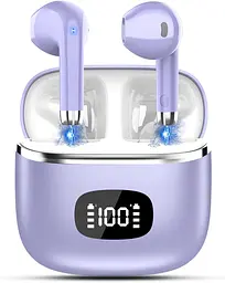 Бездротові навушники Bluetooth 5.3 з 4 мікрофонами з шумозаглушенням ENC — HiFi Stereo Deep Bass — 40 годин