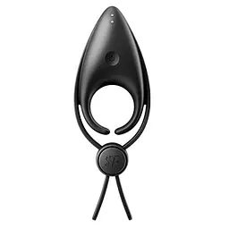 Ерекційне віброкільце-ласо з регулюванням розміру Satisfyer Sniper Black - мініатюра 1
