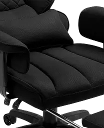 Офісне крісло GT Racer чорне (B-2511 Fabric Black) - мініатюра 5