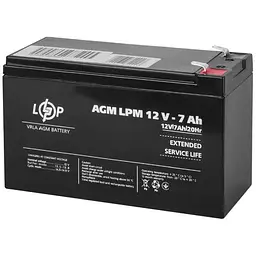 Акумуляторна батарея LogicPower AGM LPM 12-7AH (LP3862) - мініатюра 3
