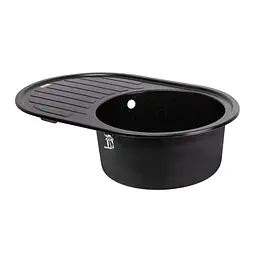 Кухонна мийка Lidz 780x500/200 BLM-14 (LIDZBLM14780500200), Чорний - мініатюра 4