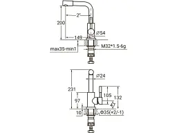 Смеситель для раковины Aquatica KT-1A370P - миниатюра 6