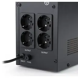 Пристрій безперебійного живлення Vinga LED 1500VA metal case (VPE-1500M) - мініатюра 9