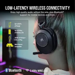 Навушники бездротові Corsair HS65 Wireless (CA-9011285) чорні - мініатюра 5