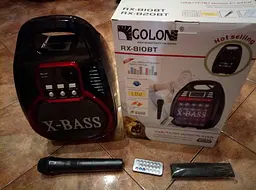 Колонка акумуляторна Bluetooth MP3 FM Караоке GOLON RX-810 70 Вт - мініатюра 6