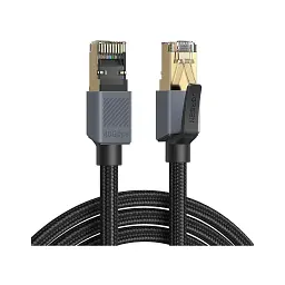 Патч-корд 2m F/FTP cat 8 RJ-45 black 40Gbps 2000MHz Ugreen (85370) - мініатюра 1