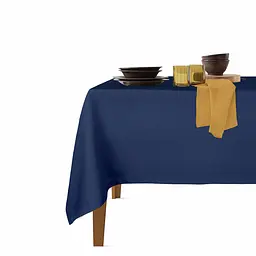 Набір скатертина з серветками DARK BLUE & CURCUMA COSAS (4822052073810)