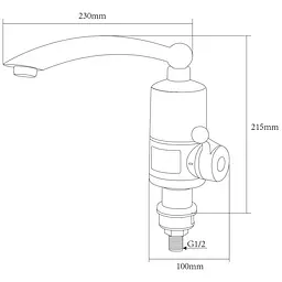 Кран-водонагрівач проточний Aquatica NZ-6B242W 3.0 кВт (9797102) - мініатюра 4
