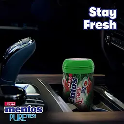 Жувальна гумка Mentos Pure Fresh кавун без цукру з ксилітом , 50 шт. - мініатюра 4