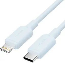 Кабель Vention USB 2.0Type-C M-LightningM,1.0 м,PD 27W,PVC, голубий (LAKSF)