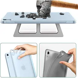 Чохол-книжка BeCover Tri Fold Hard для Apple iPad Air 11" M2/M3 2024/2025 Light Blue (711415) - мініатюра 4