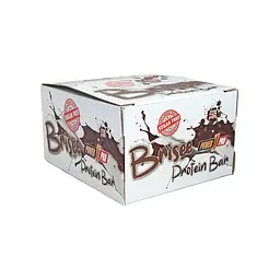 Блок батончиків Power Pro Brisee Protein Bar 25% Sugar Free, 20*55 грам - Полуниця