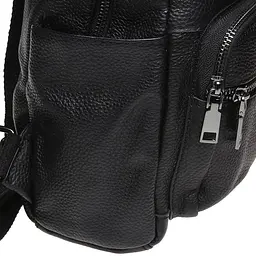 Шкіряний жіночий рюкзак Keizer K110086-black - мініатюра 4