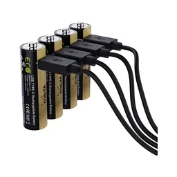 Акумулятор Verico AA USB Type-C 2220mAh/3330mWh-1.5V Li-ion 4шт./уп. (Loop Energy PRO) (1UDBT-A6WEAC-NN) - мініатюра 5