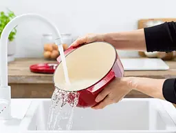 Каструля з кришкою KitchenAid СС006057-001 22 см 3.3 л червона - мініатюра 3