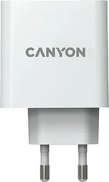 Зарядний пристрій Canyon H-65 GaN PD 65W QC 3.0 White - мініатюра 3