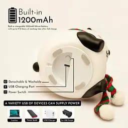 Дитячий силіконовий нічник Панда Panda Silicone Lamp LJC-142-A акумуляторний світильник іграшка для сну - мініатюра 7
