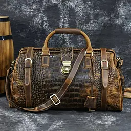 Саквояж 14410 Vintage коричневий - мініатюра 1