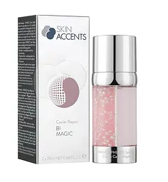 Сироватка для обличчя 2в1 з перлинками Відновлення ікрою Inspira Skin Accents 40 мл - мініатюра 2