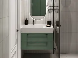 Умивальник Miraggio SOUL 800 (8813306) Miramarble, Глянцевий, Підвісний, Білий - мініатюра 6