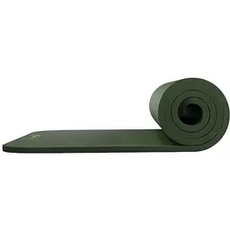 Коврик для йоги Hop-Sport HS-NB015GM NBR 1,5см темно-зелений - мініатюра 4