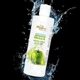 Лубрикант MyLove Aroma Series IntimMassage 2in1 Green Apple, 300 мл - мініатюра 6