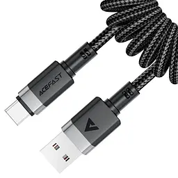 Дата кабель Acefast C14-04 USB to Type-C 3A (1.2m) Black - мініатюра 2
