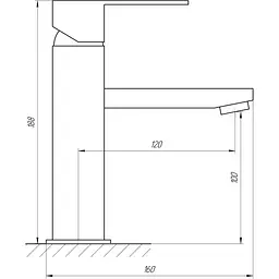 Змішувач для раковини Globus Lux SICILIA SBQ-101 - мініатюра 4