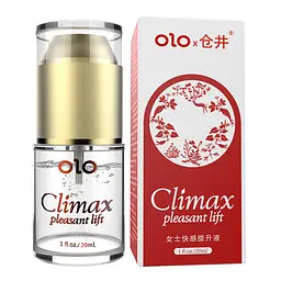 Жіночий збудливий гель для стимуляції клітора OLO Climax Pleasant Lift 20 мл — інтимний концентрат на водній основі з L-аргініном та женьшенем