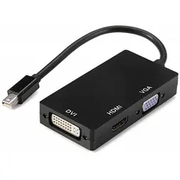 Конвертер mini Display Port (папа) на HDMI/VGA/DVI(мама) 30cm, 4K/2K