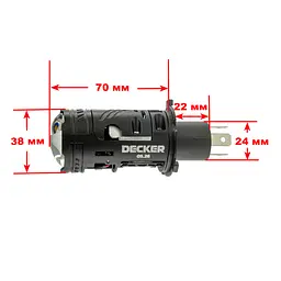 Світлодіодна лампа Decker LED RGX-02 5.5K H4 45/65W Decker (НФ-00009456) - мініатюра 3